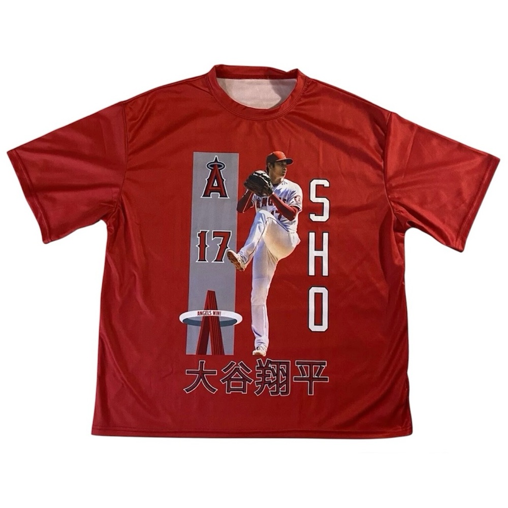 NEW Shohei Ohtani Red #17 LA Angels “SHO” T-Shirt 2023 MLB Men’s Size XL. Sealed